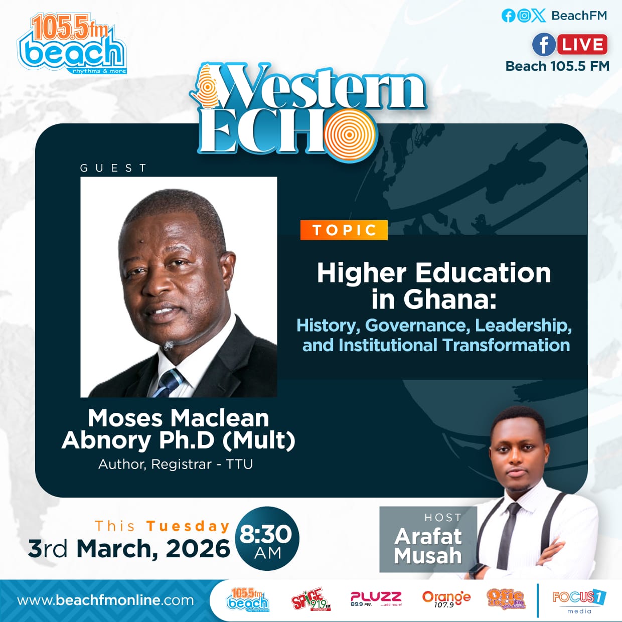 Higher Education in Ghana - Radio Interview with Moses Maclean Abnory Ph.D (Mult)