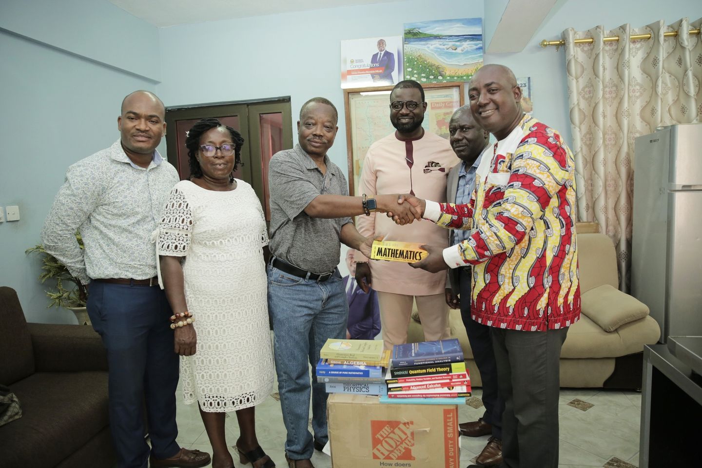 Retired Engineers donate books to Takoradi Technical University image